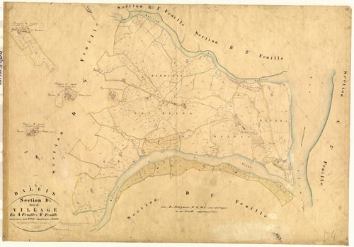 Le Village. - Plan de section, D4