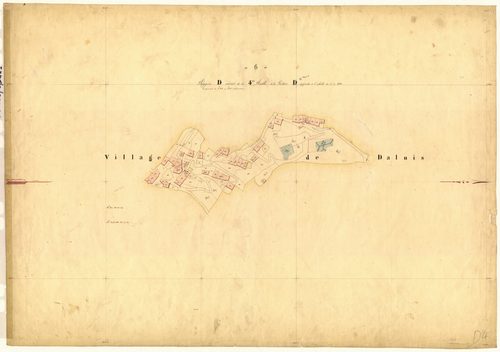 Le Village (développement, 1ère partie). - Plan de section, D4(d1)