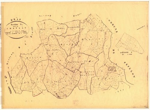 Le Chateau. - Plan de section, A2
