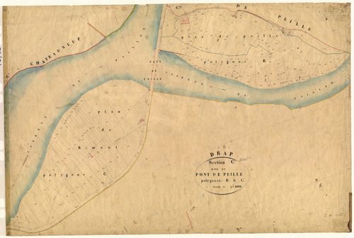 Le Pont de Peille (développement). - Plan de section, C(d)