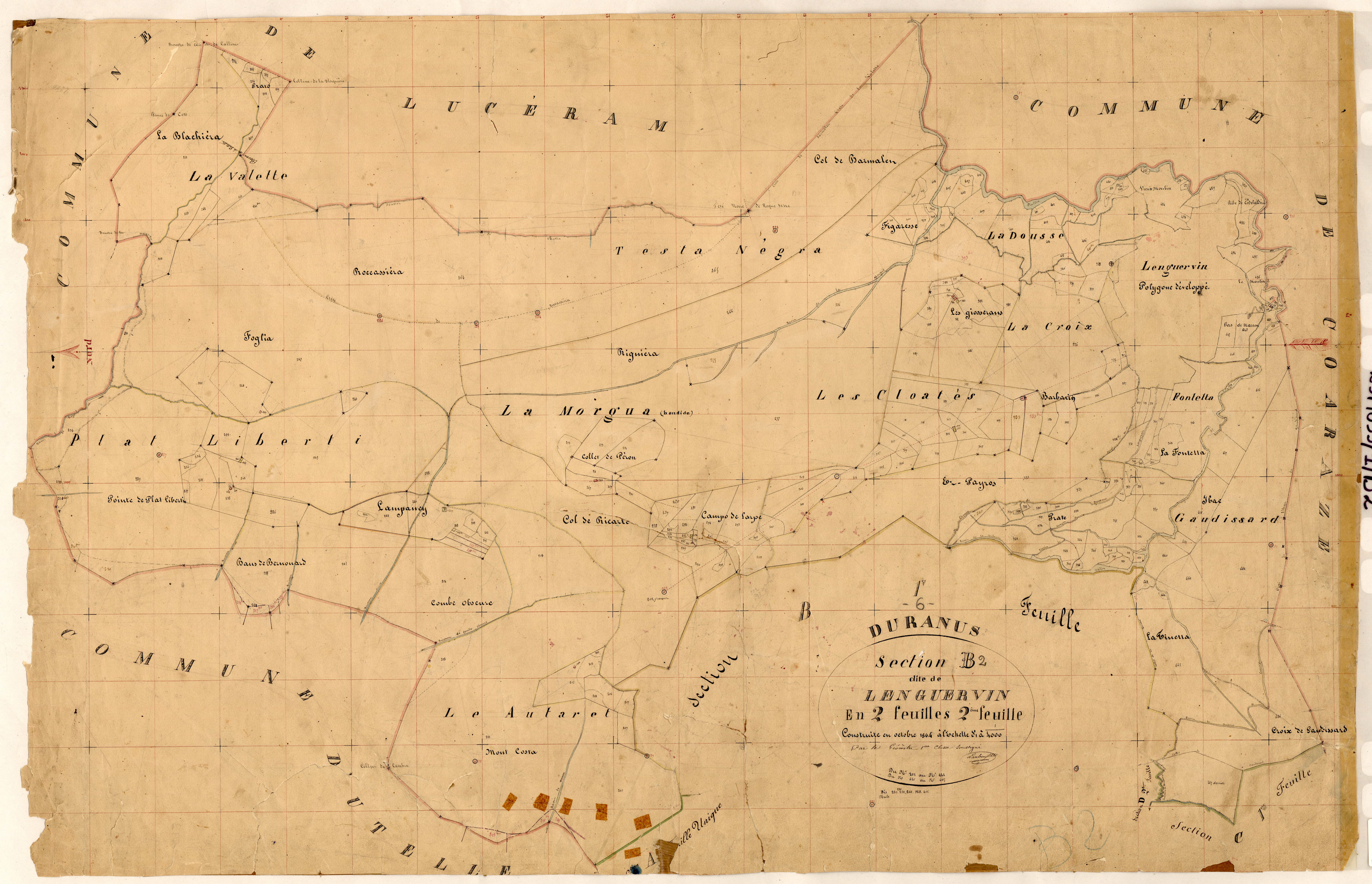 Lenguervin. - Plan de section, B2