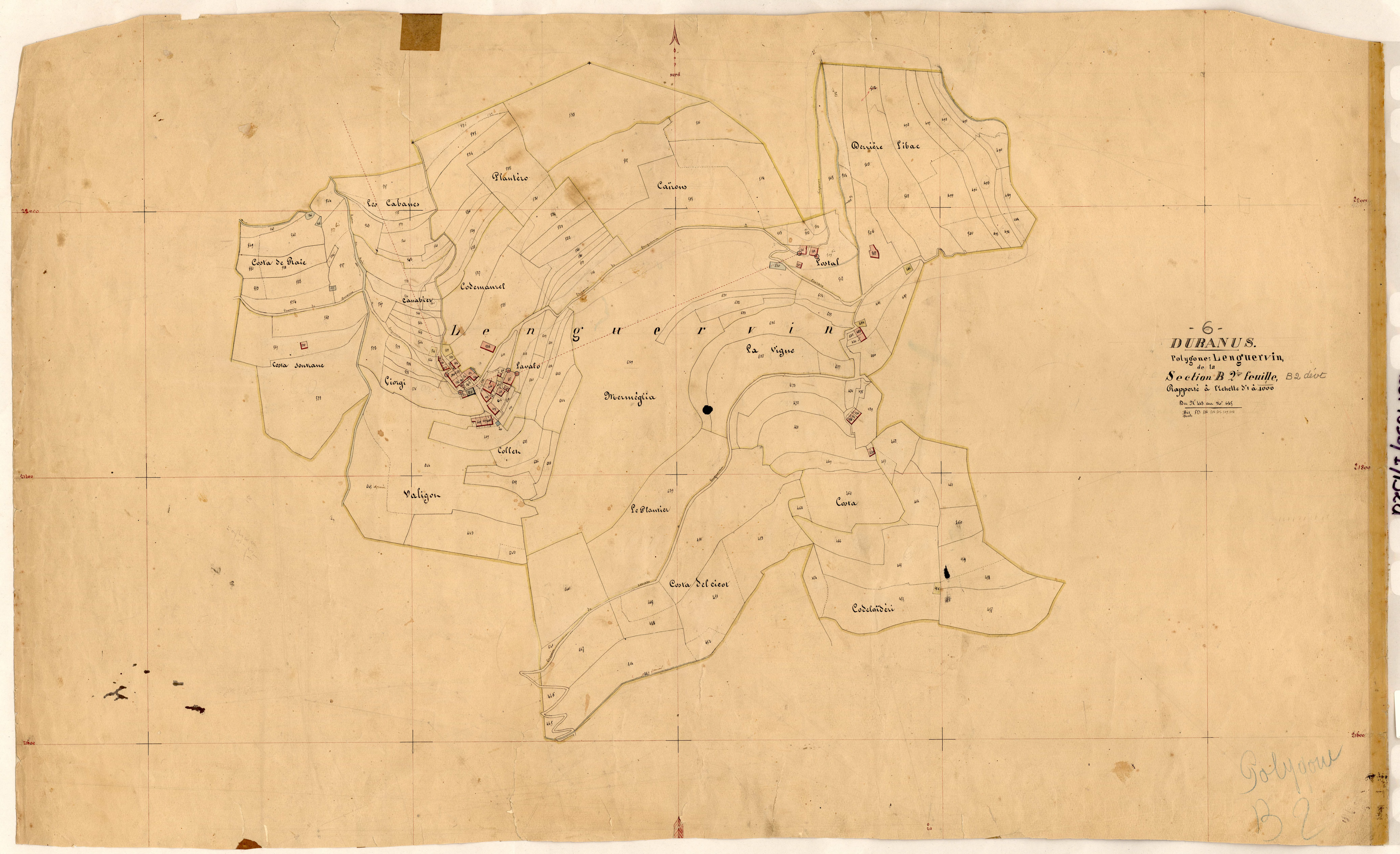 Lenguervin (développement). - Plan de section, B2(d)