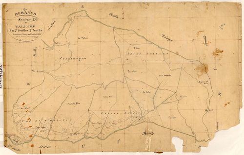 Le Village. - Plan de section, D2