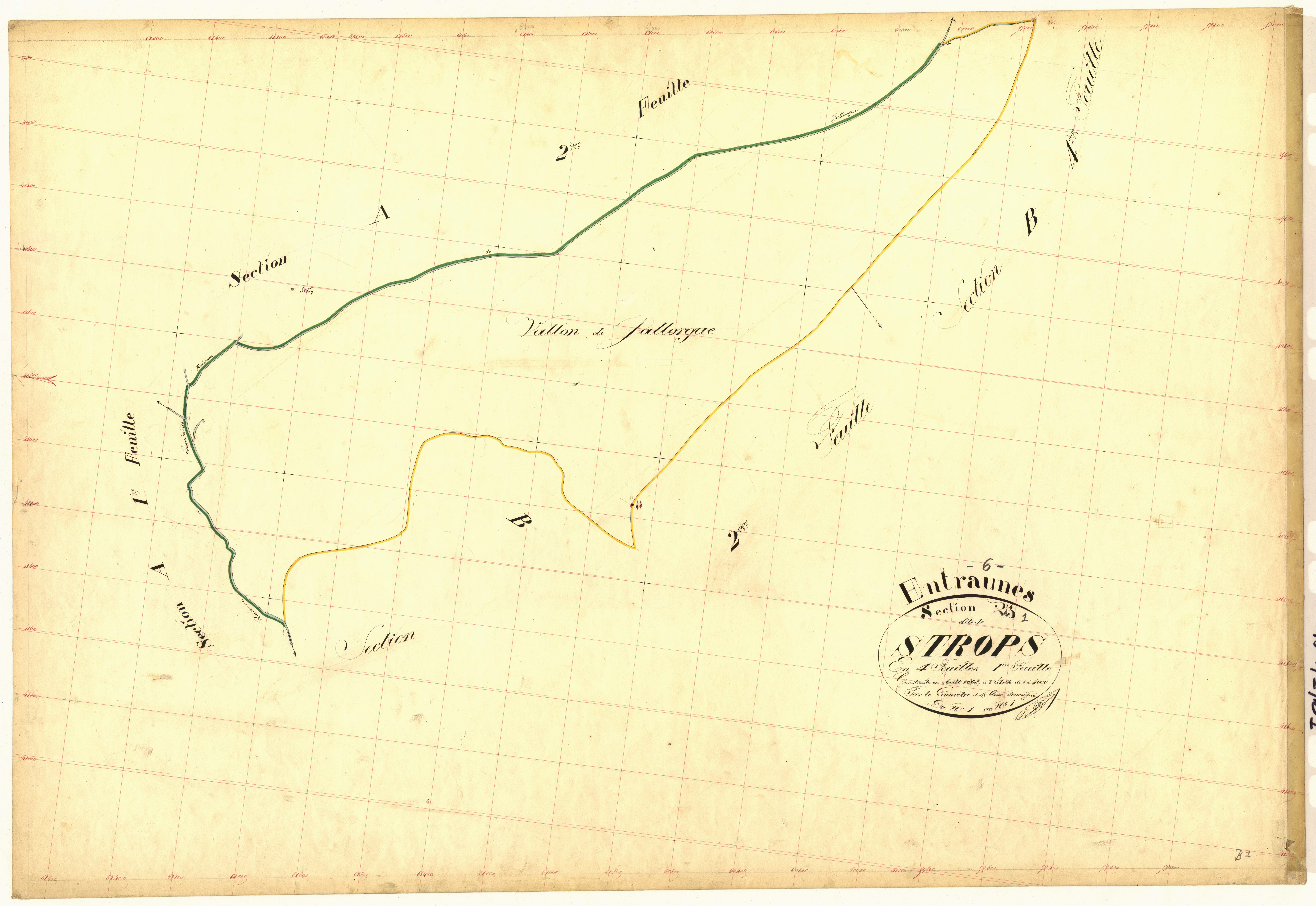 Strops. - Plan de section, B1