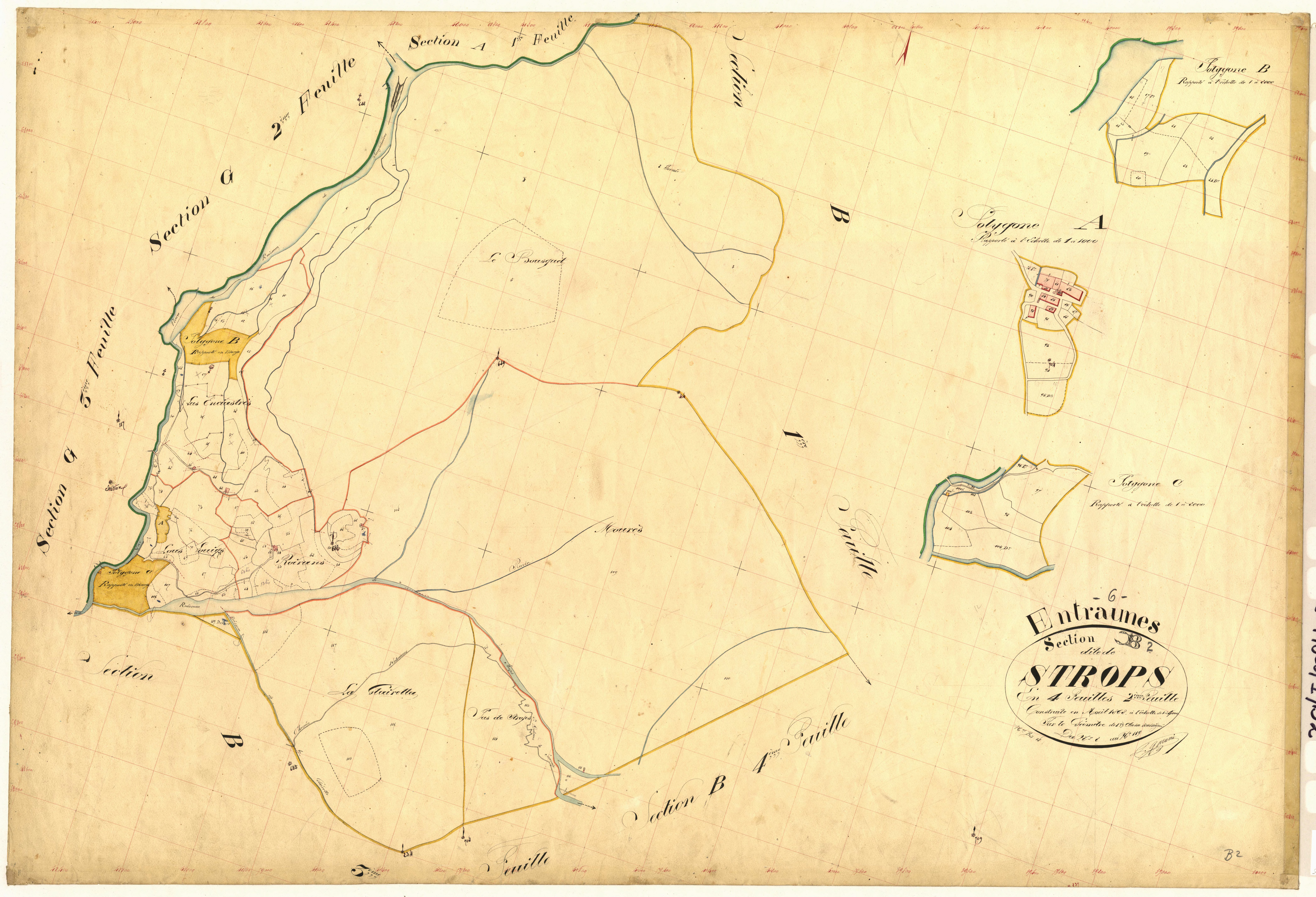 Strops. - Plan de section, B2