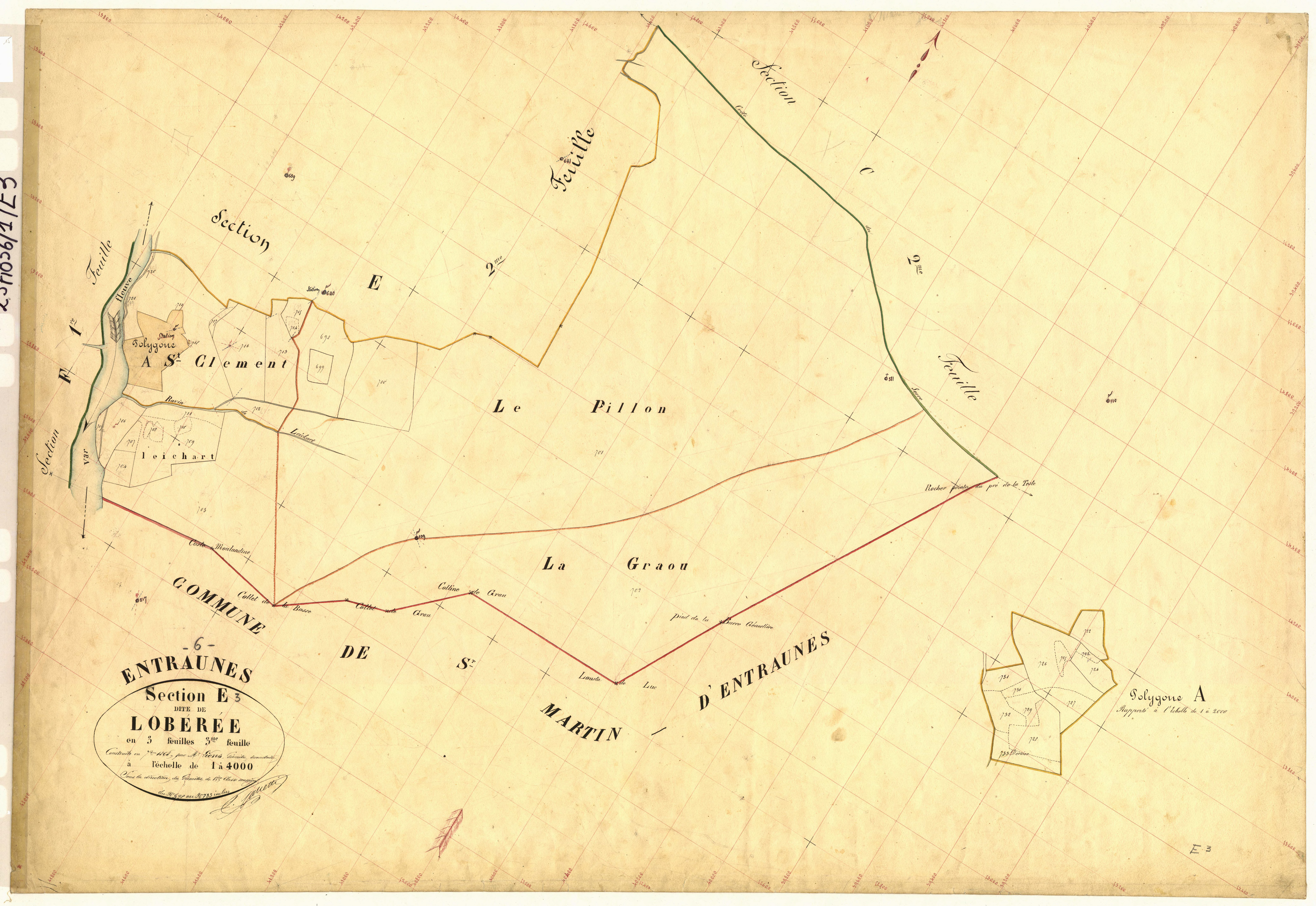 Loberee. - Plan de section, E3