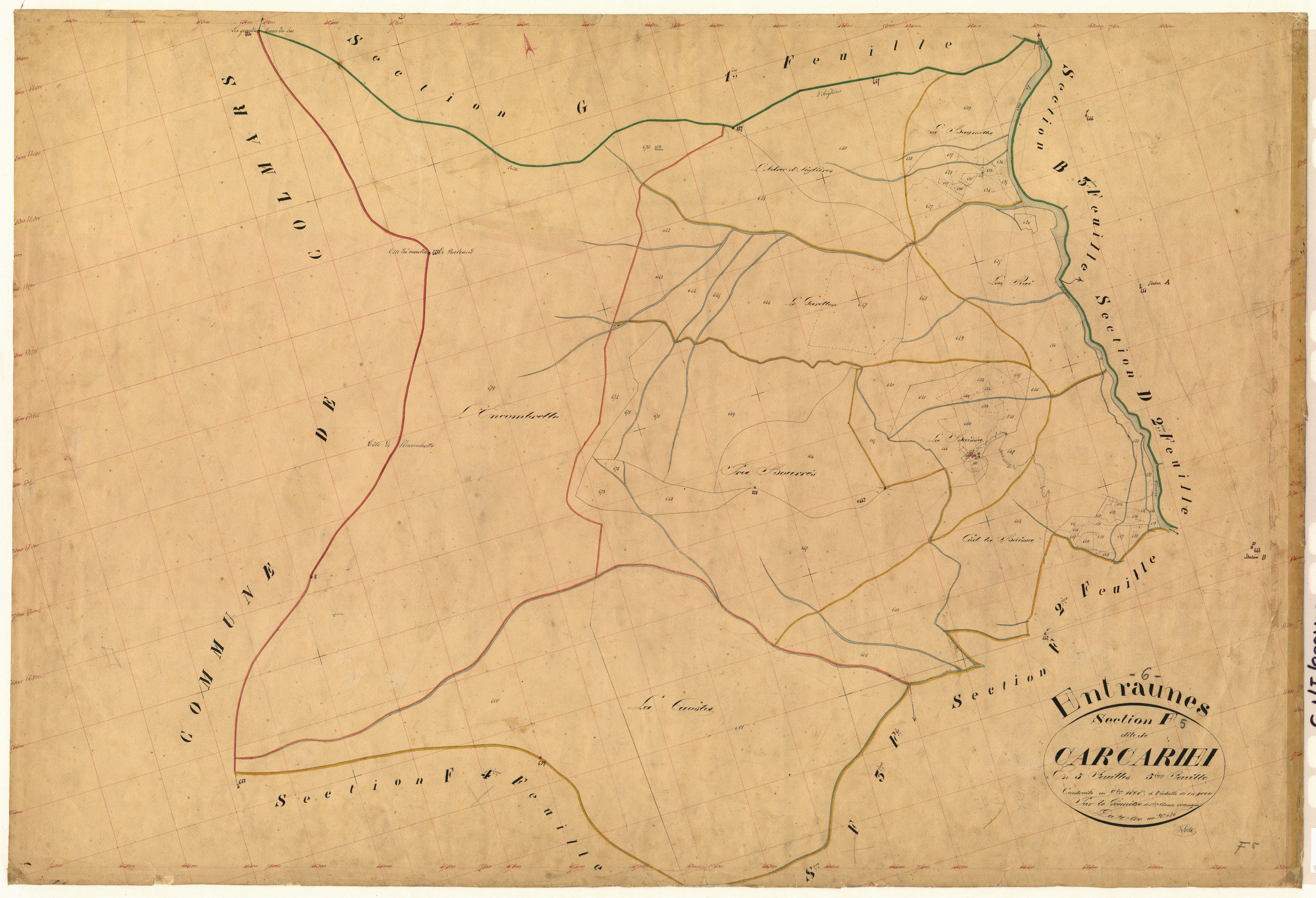 Carcariei. - Plan de section, F5