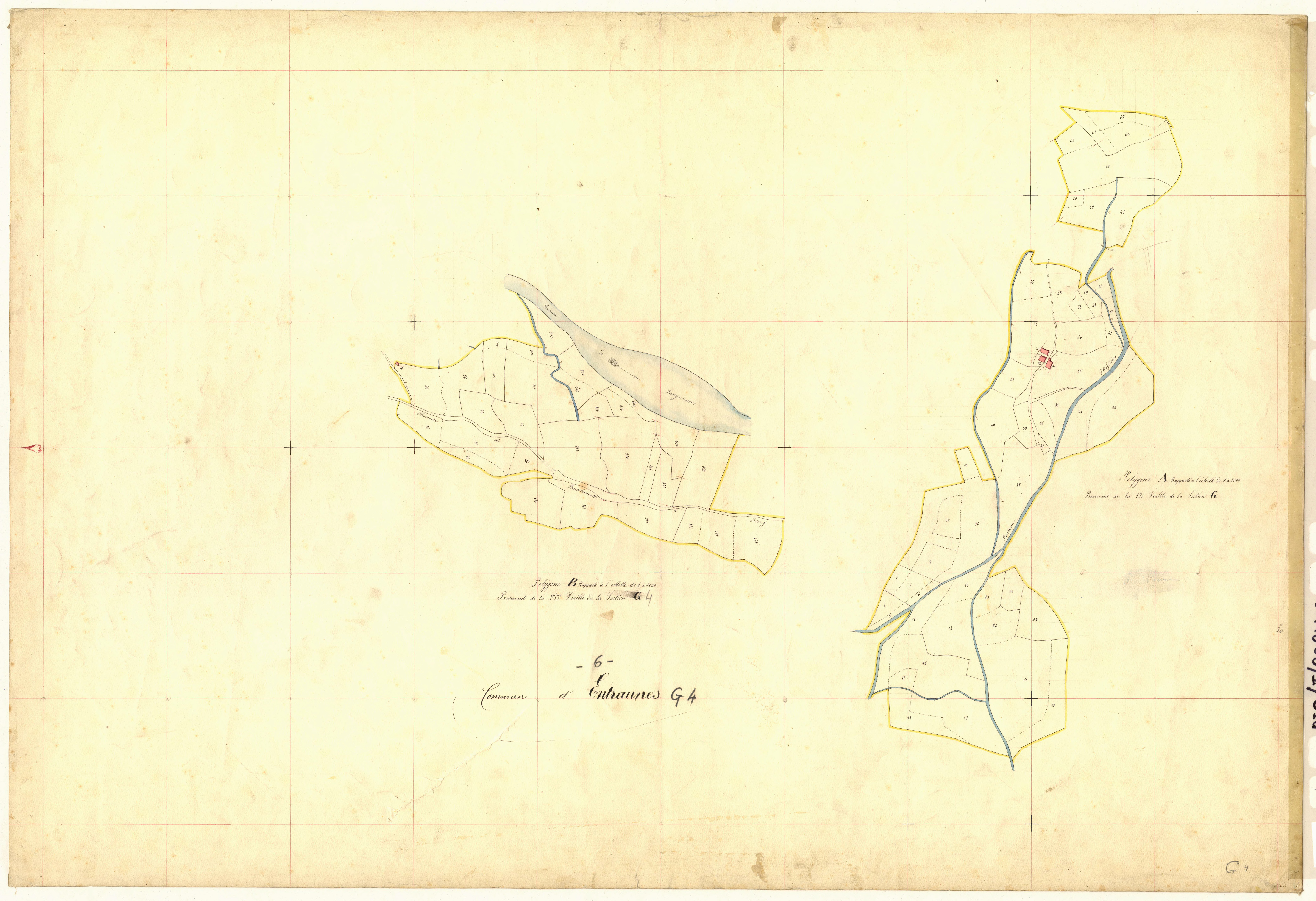 Esteng (développement). - Plan de section, G(d)