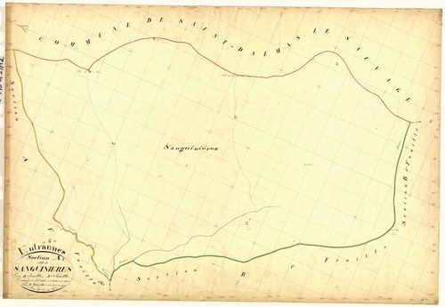 Sanguinières. - Plan de section, A2