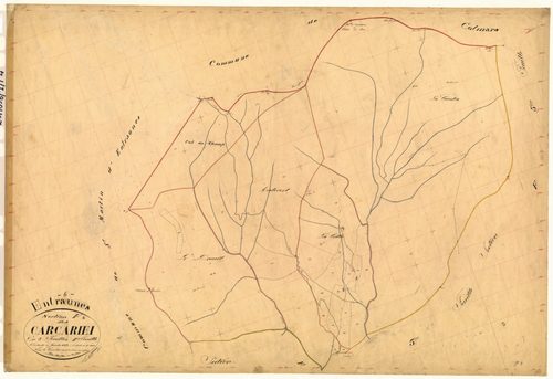Carcariei. - Plan de section, F4