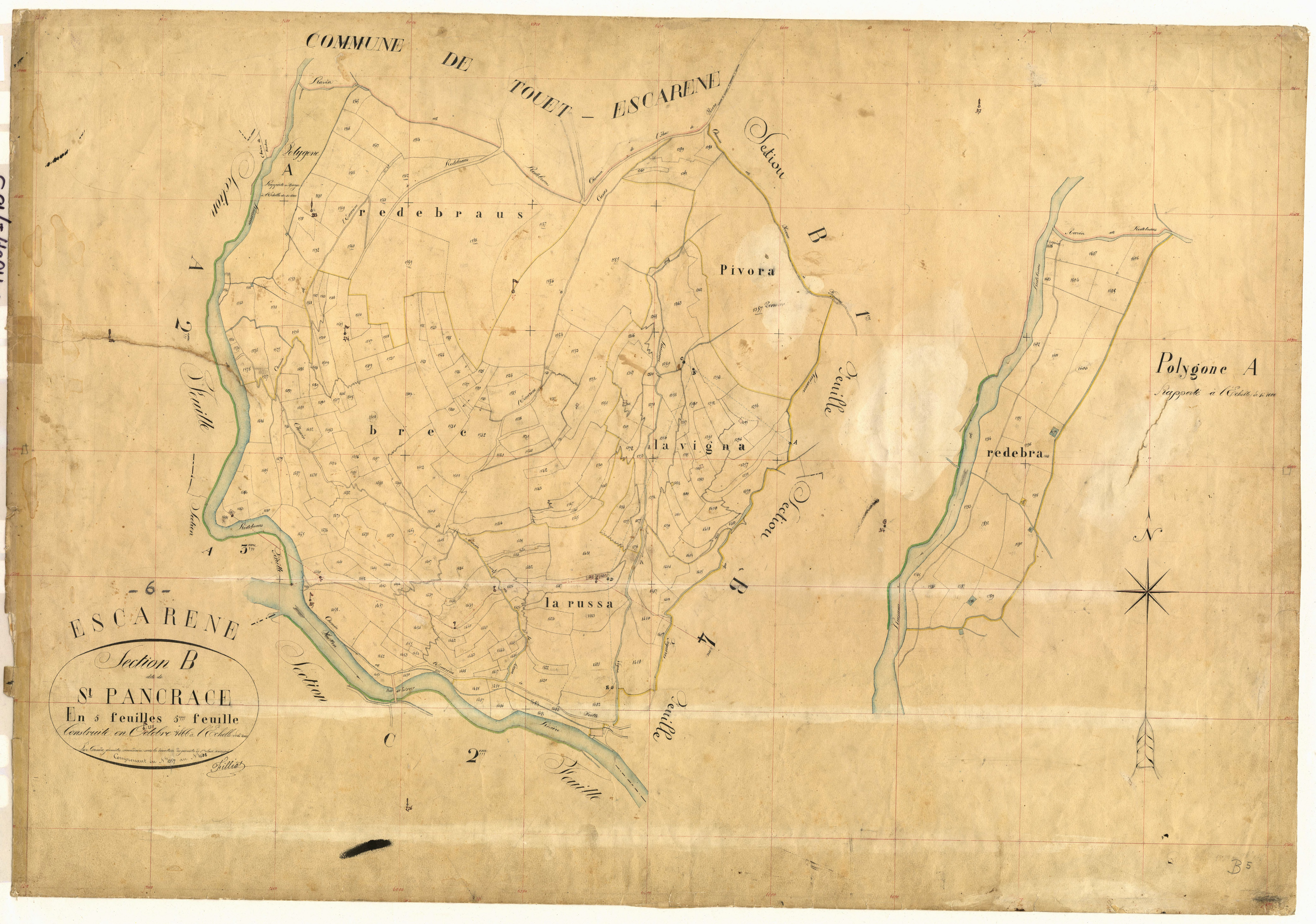 Saint Pancrace. - Plan de section, B5