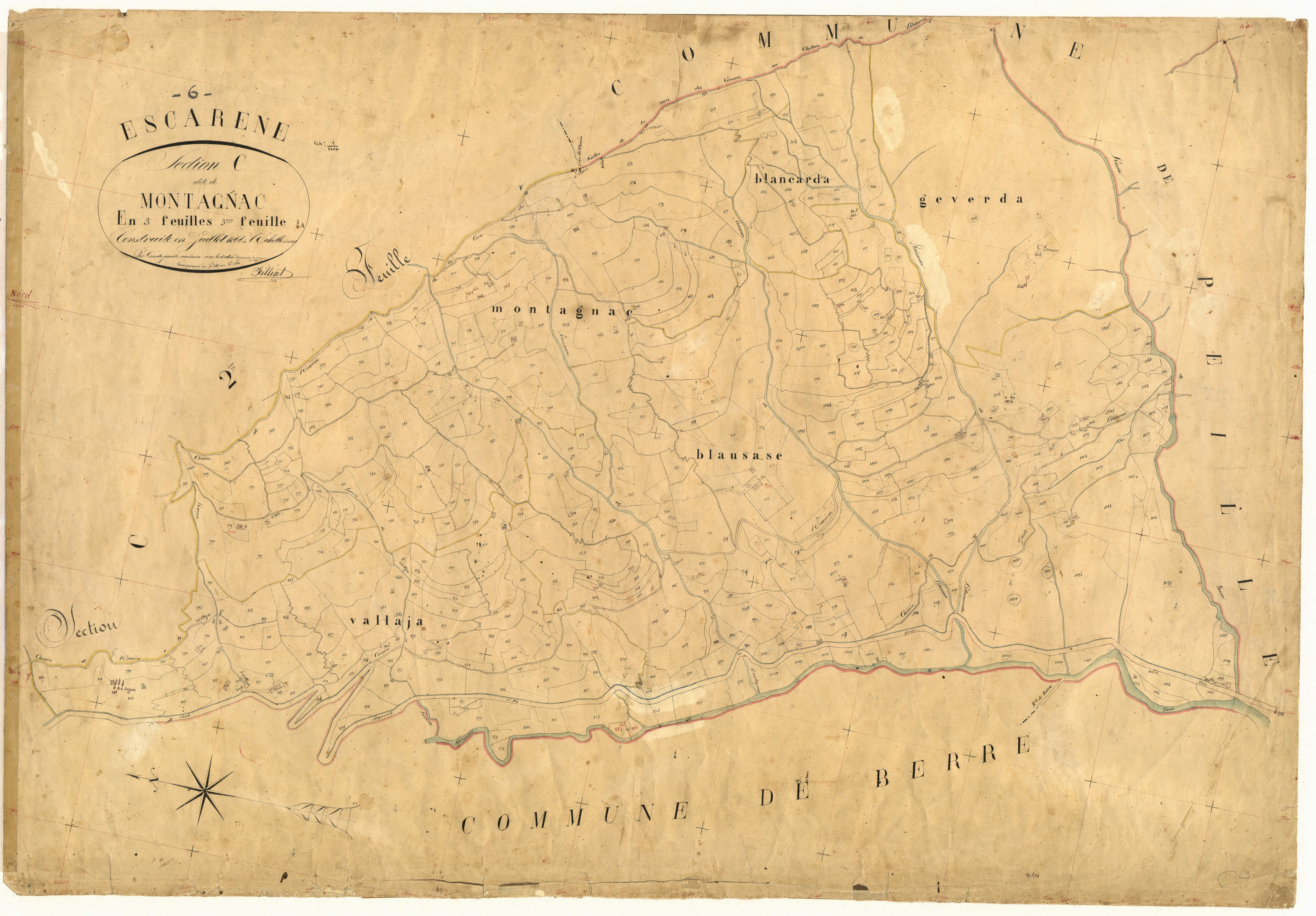Montagnac. - Plan de section, C3