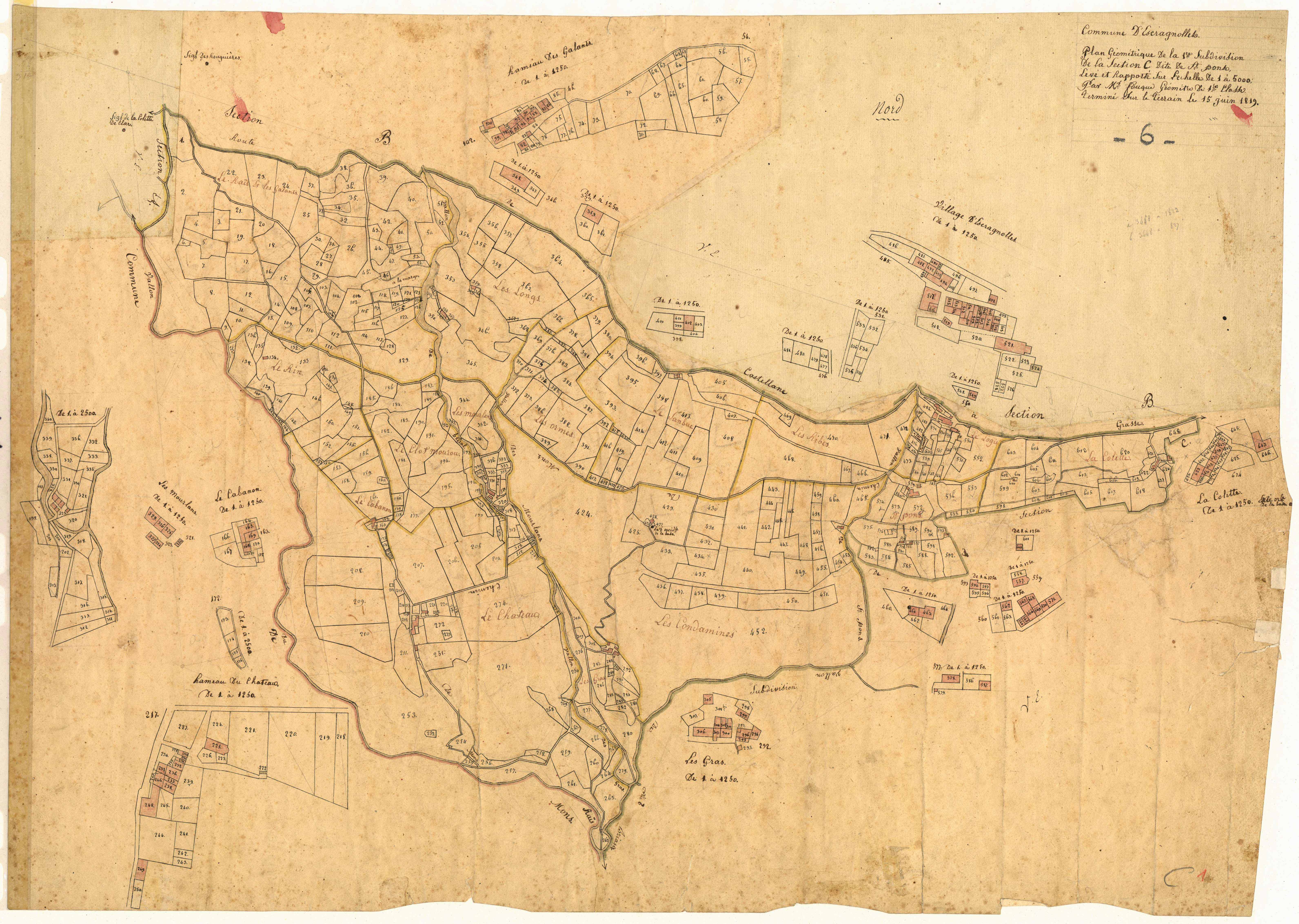 Saint Pons. - Plan de section, C1