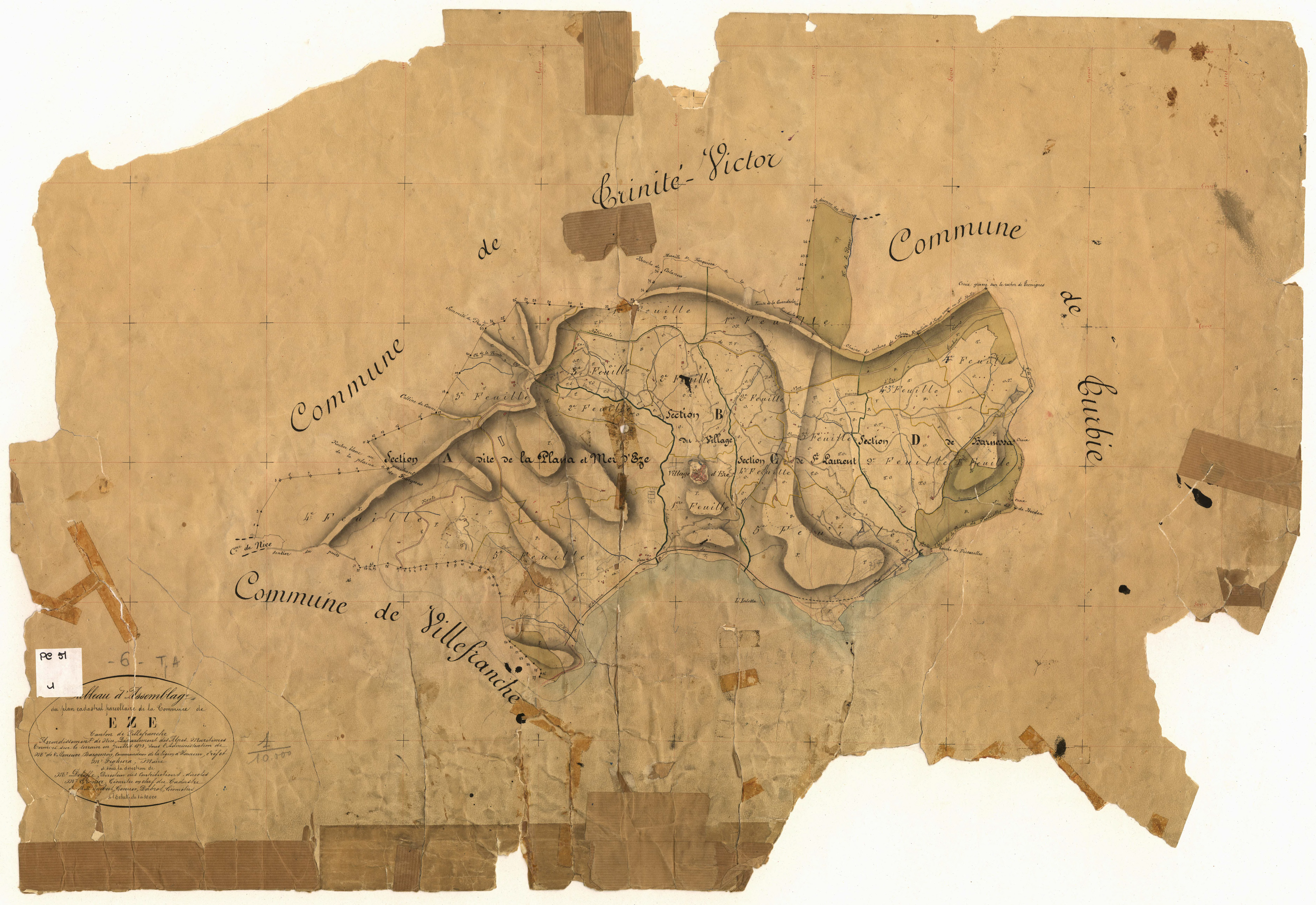 Tableau d'assemblage. - TA