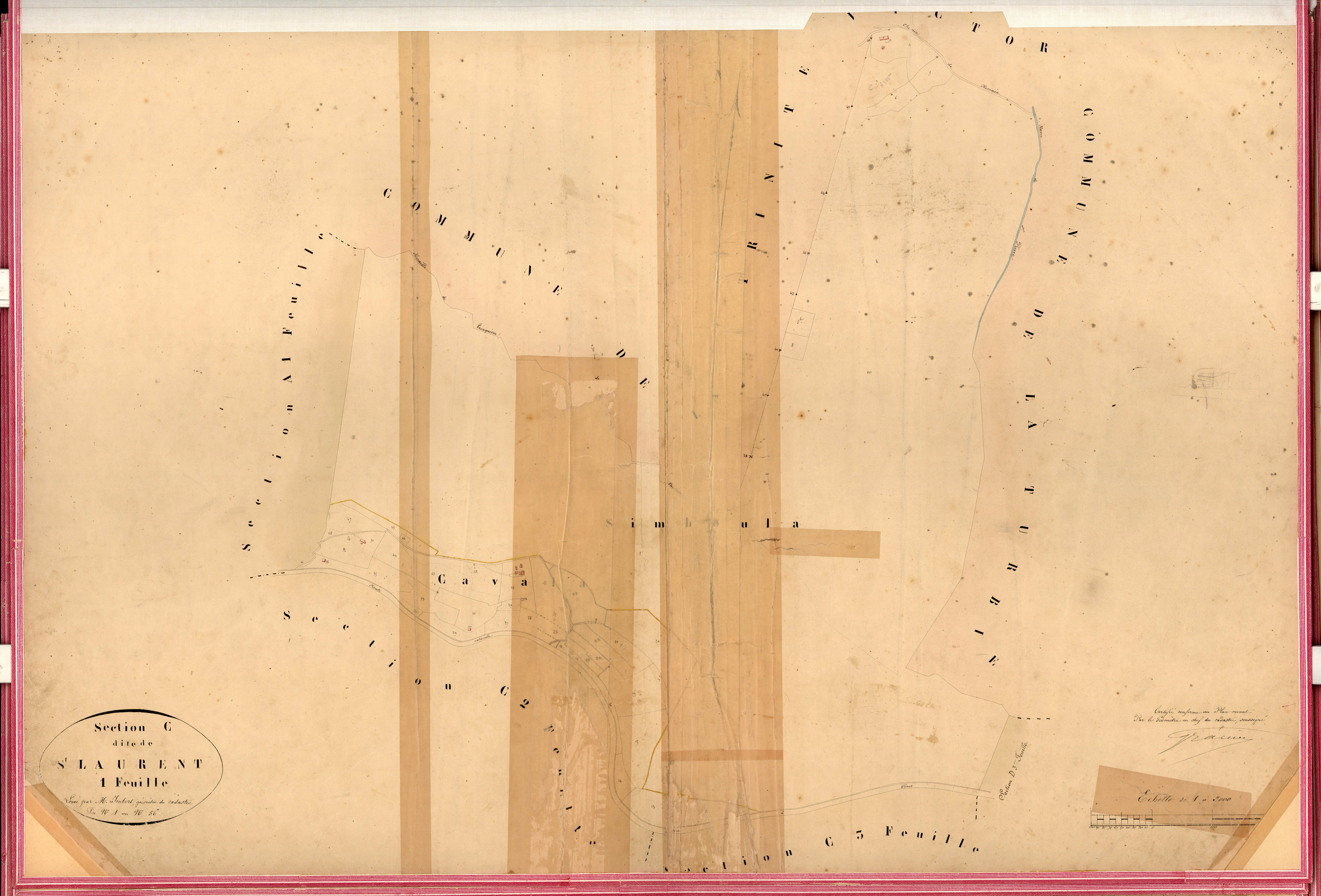 Saint Laurent. - Plan de section, C1