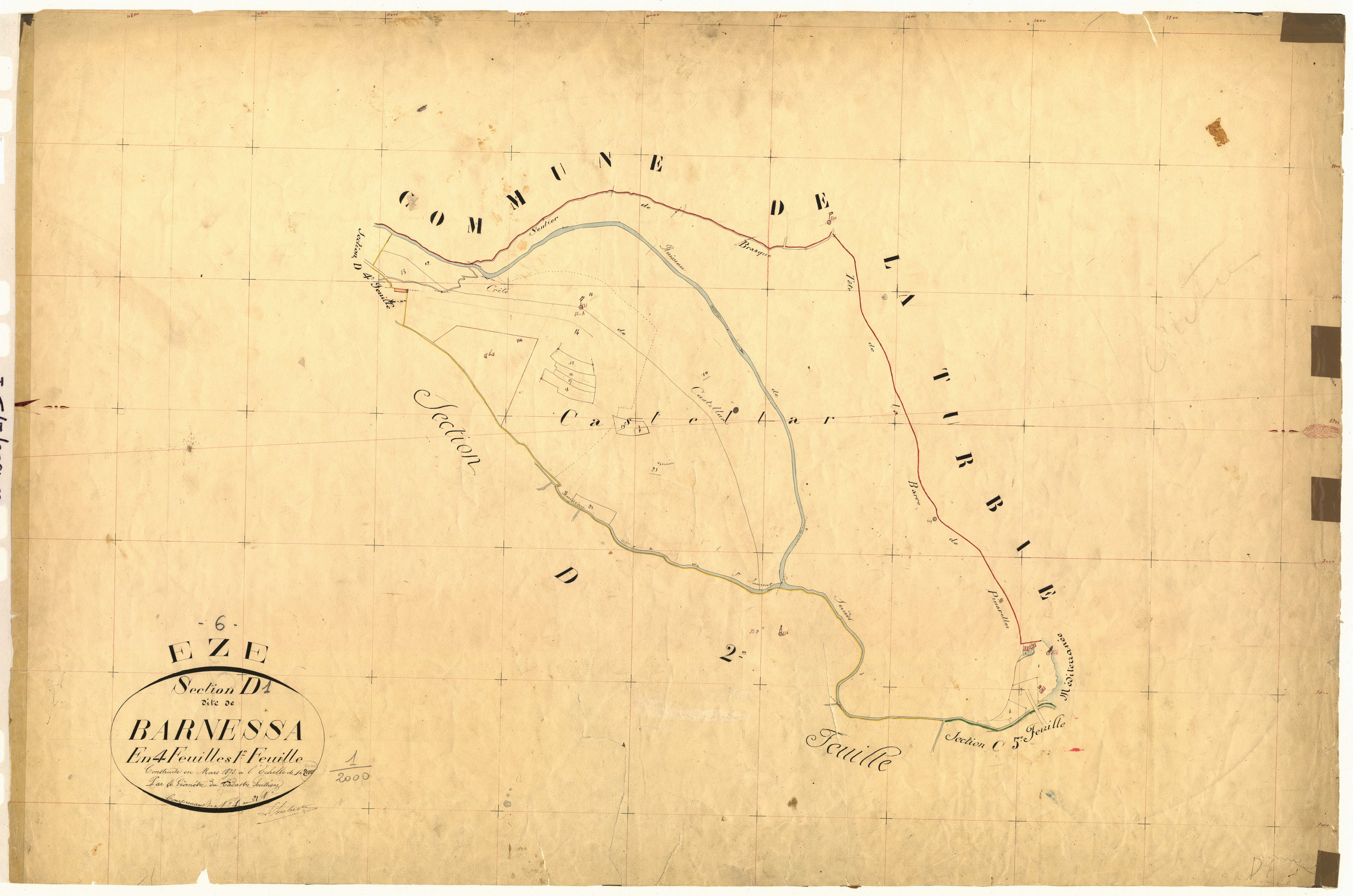 Barnessa. - Plan de section, D1
