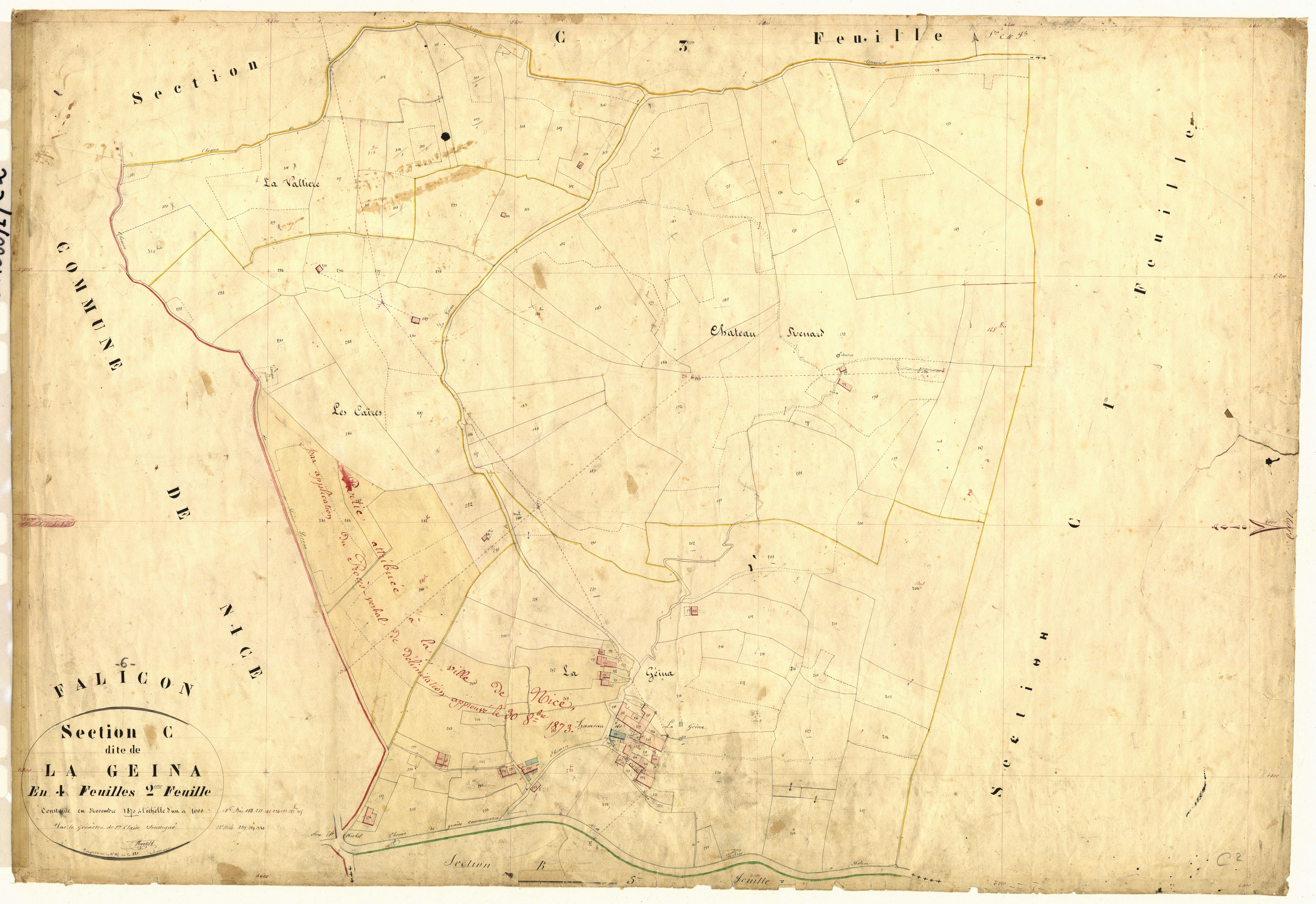 La Geina. - Plan de section, C2