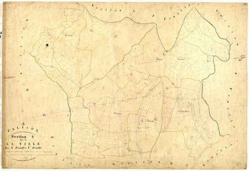 La Ville. - Plan de section, B1