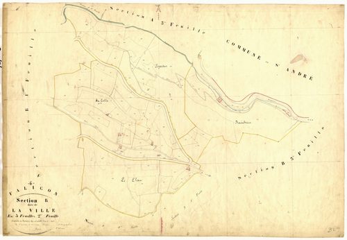 La Ville. - Plan de section, B2