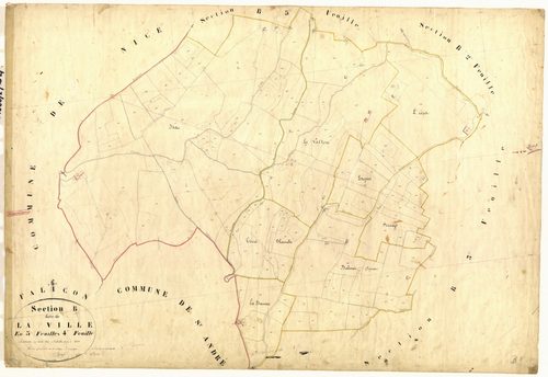 La Ville. - Plan de section, B4