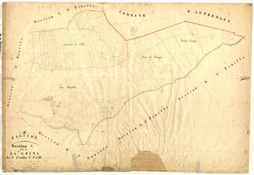 La Geina. - Plan de section, C1