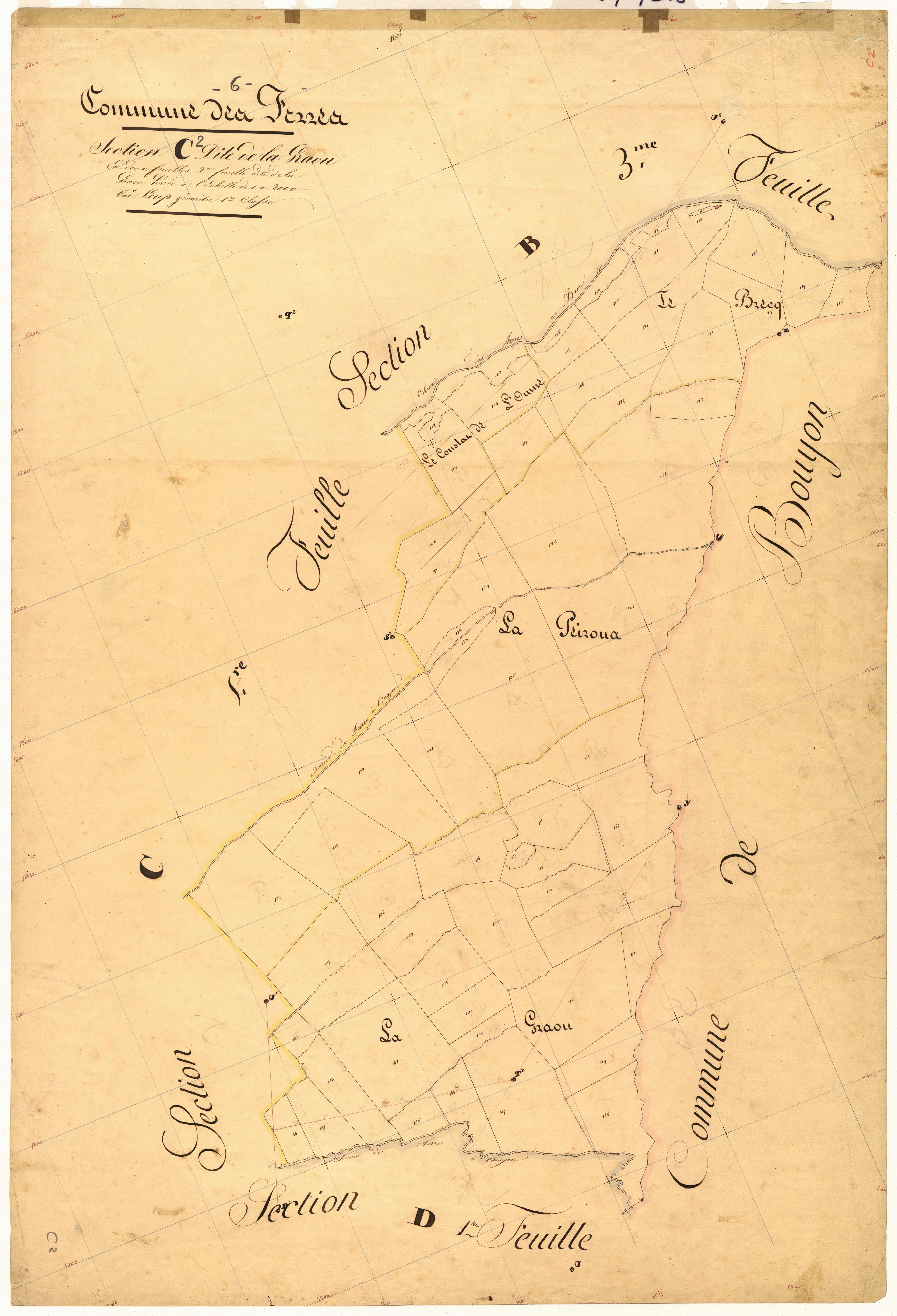 La Graou, la Graou. - Plan de section, C2