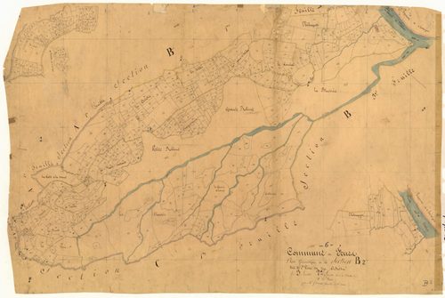 Les Saint Peiré et les Adrets. - Plan de section, B2