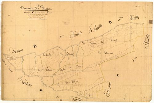 La Graou, la Peiroua. - Plan de section, C1