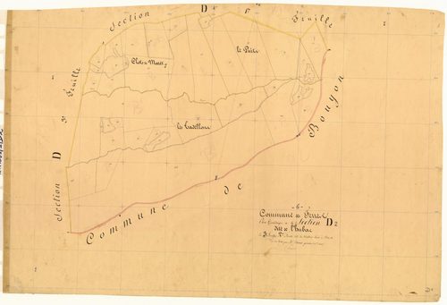 L'Hubac, les Tadellons. - Plan de section, D2