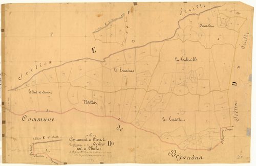 L'Hubac, les Tadellons. - Plan de section, D3