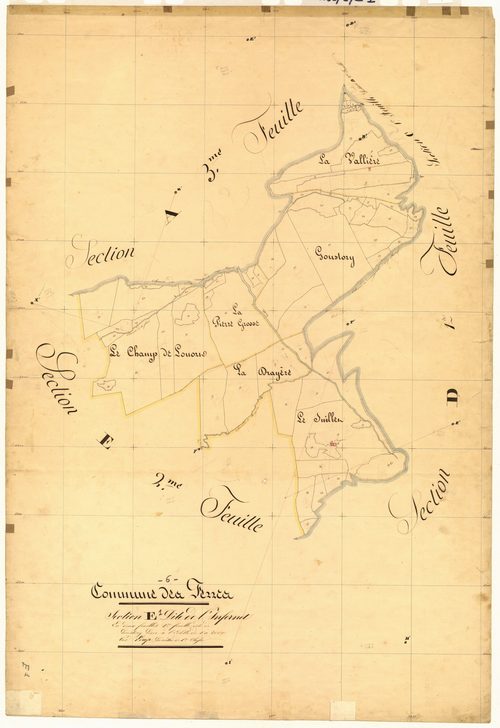 L'Infernet, Goustory. - Plan de section, E1