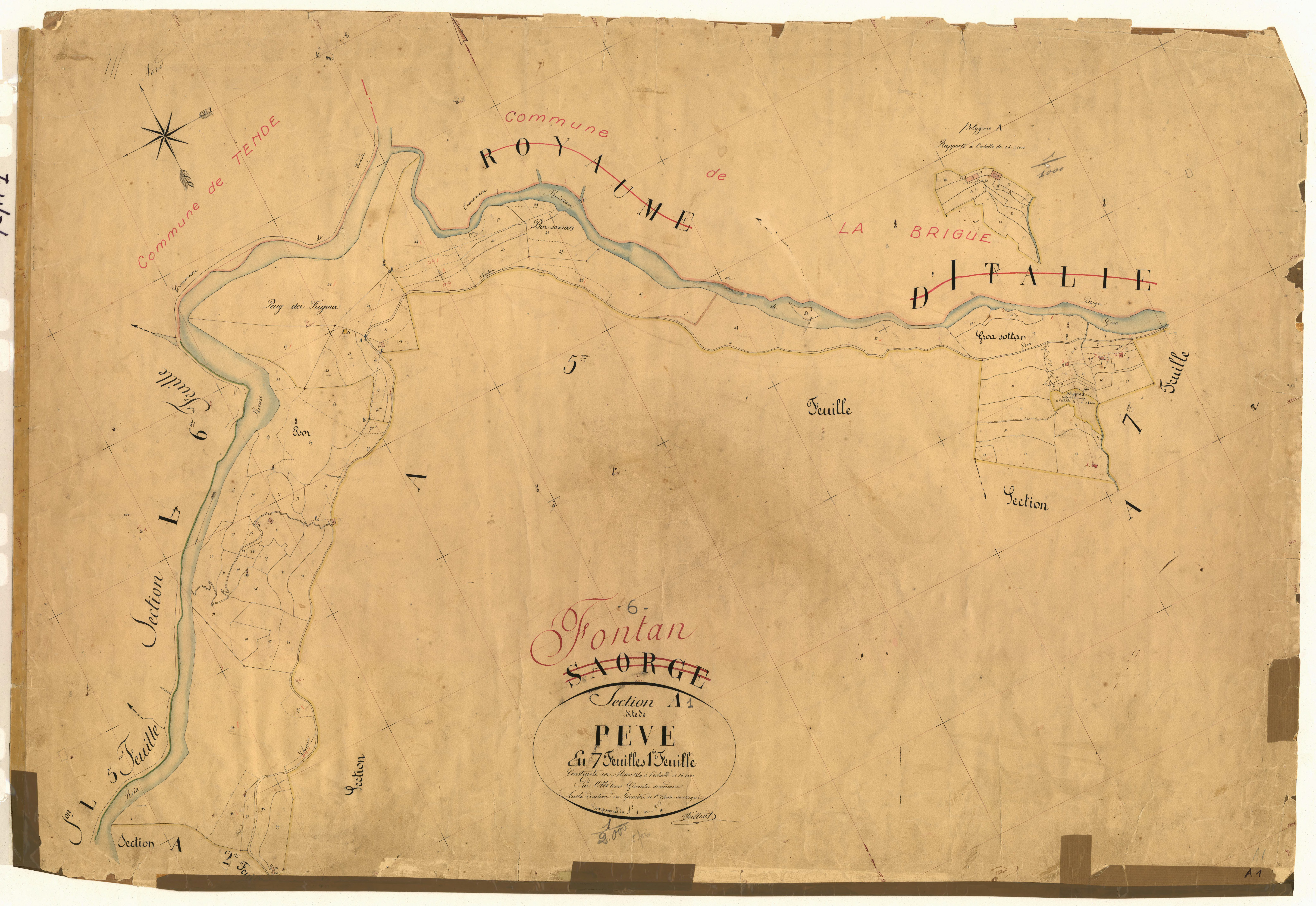 Peve. - Plan de section, A1