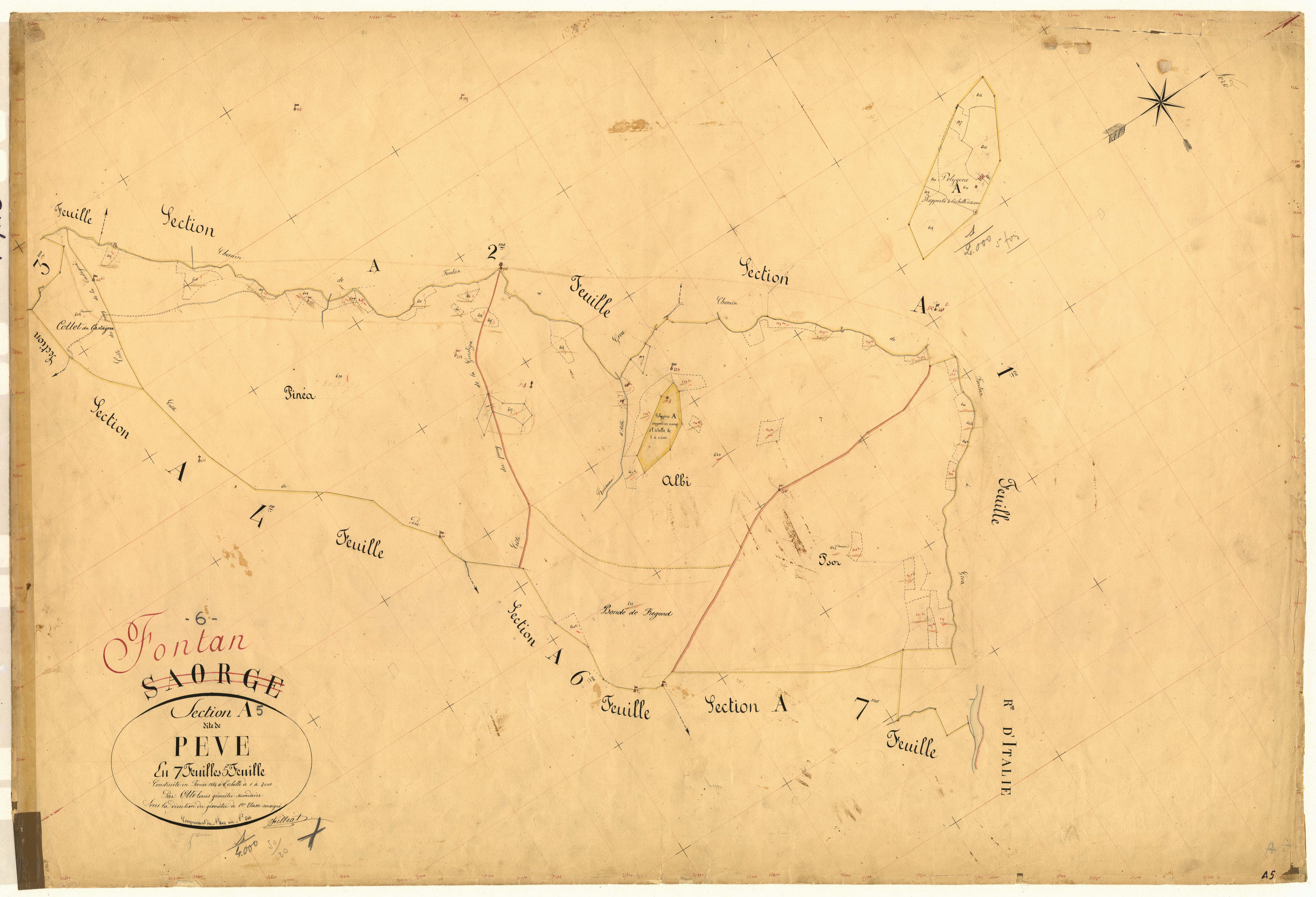 Peve. - Plan de section, A5
