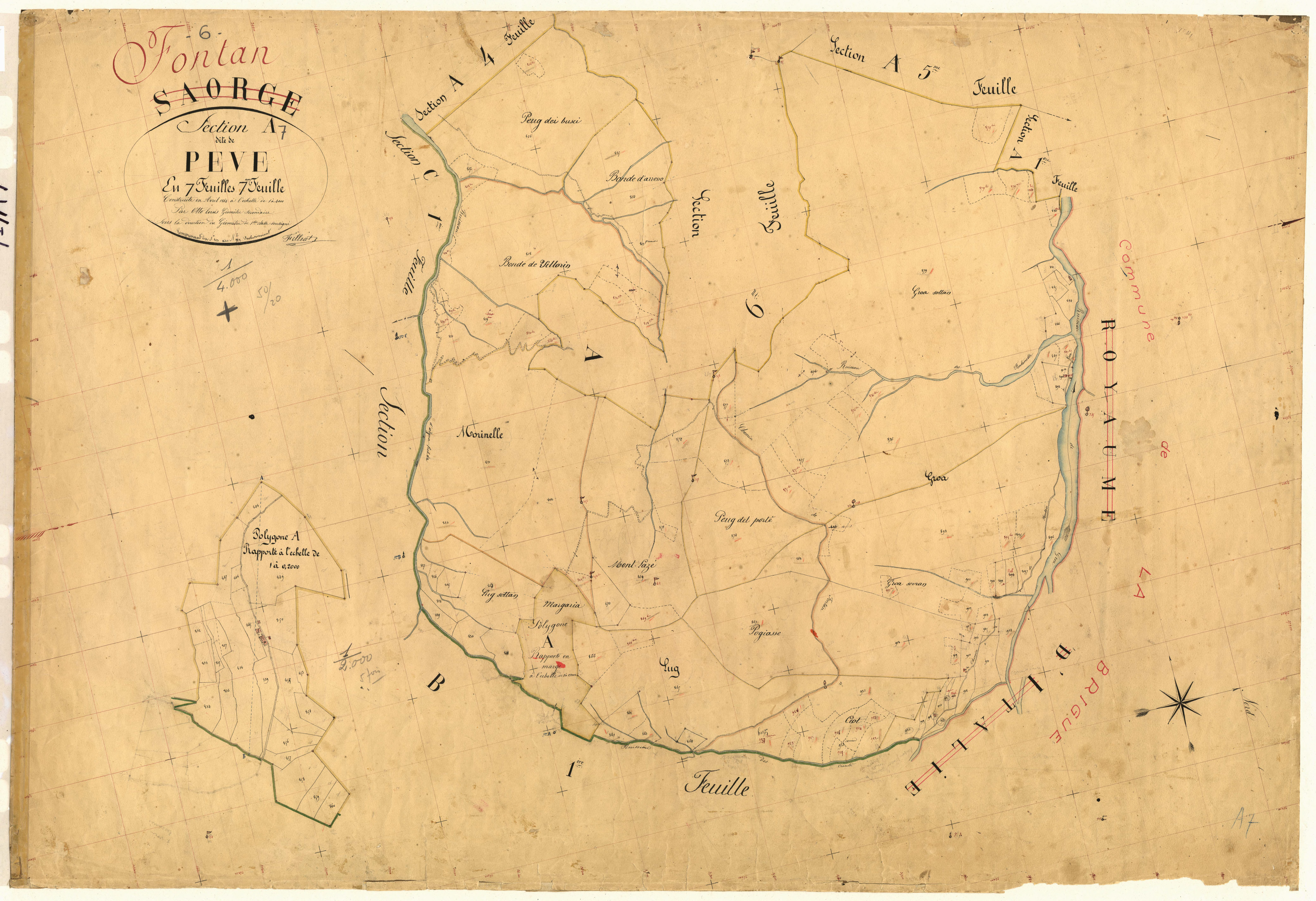 Peve. - Plan de section, A7