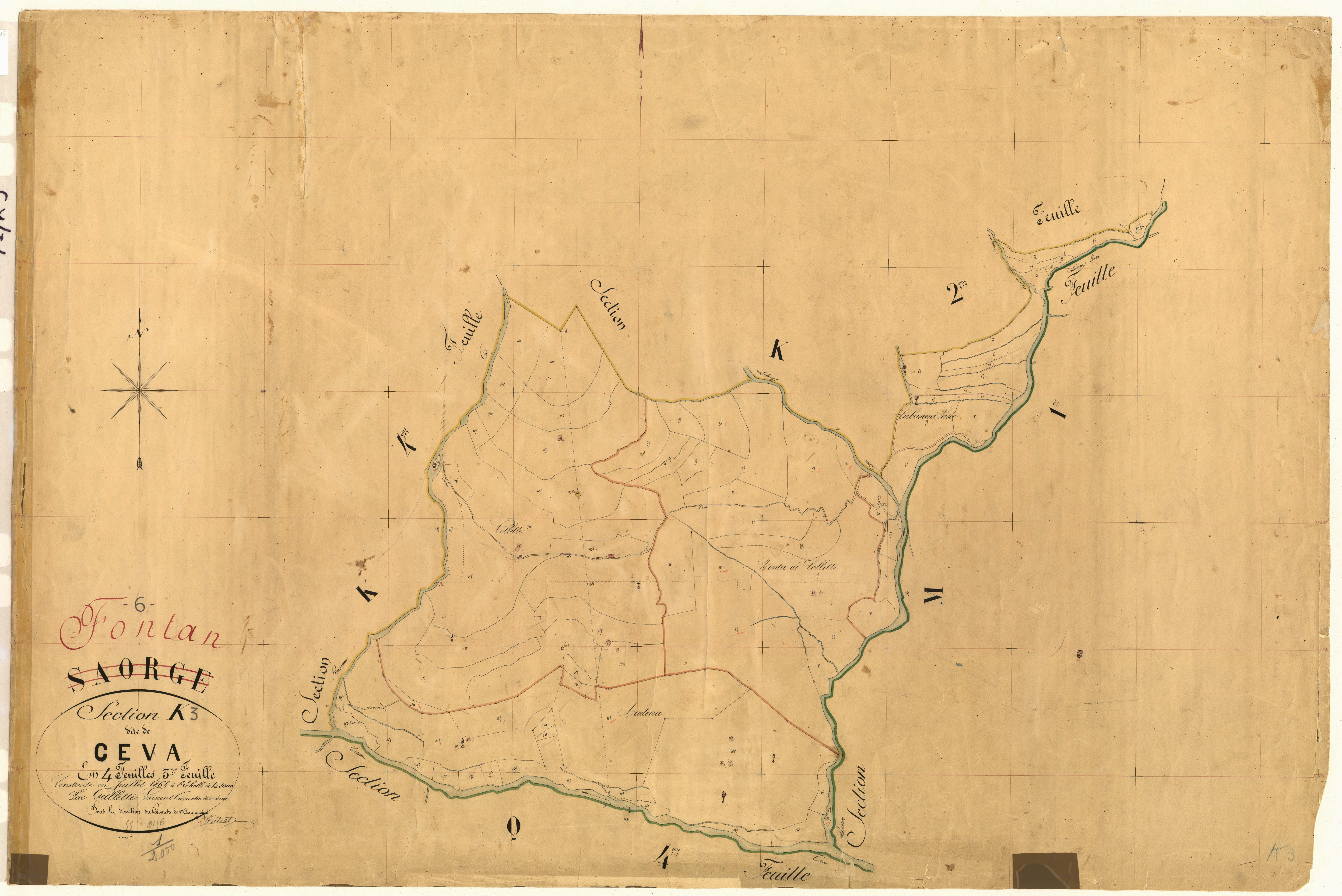 Ceva. - Plan de section, K3