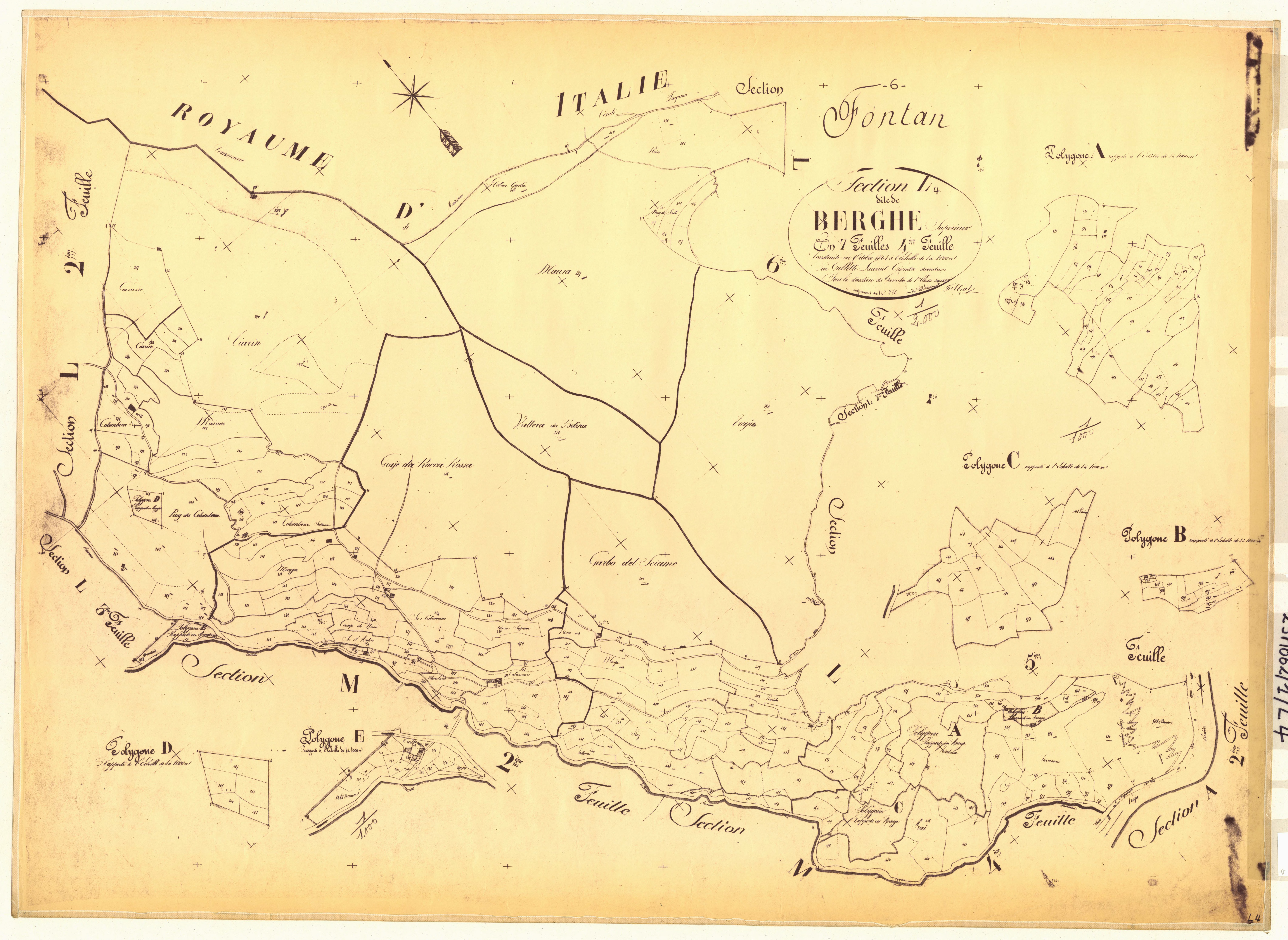 Berghe supérieur. - Plan de section, L4
