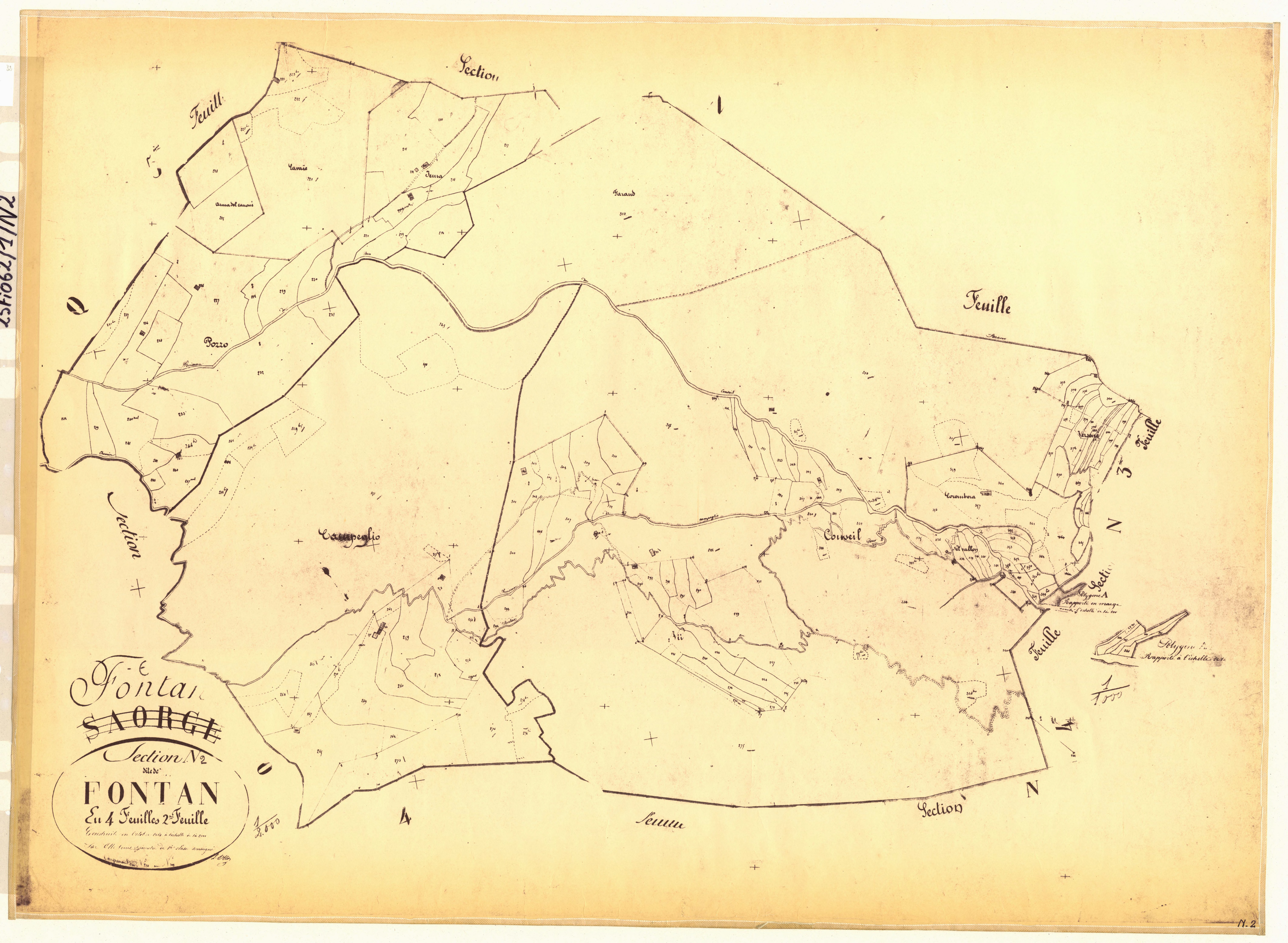 Fontan. - Plan de section, N2