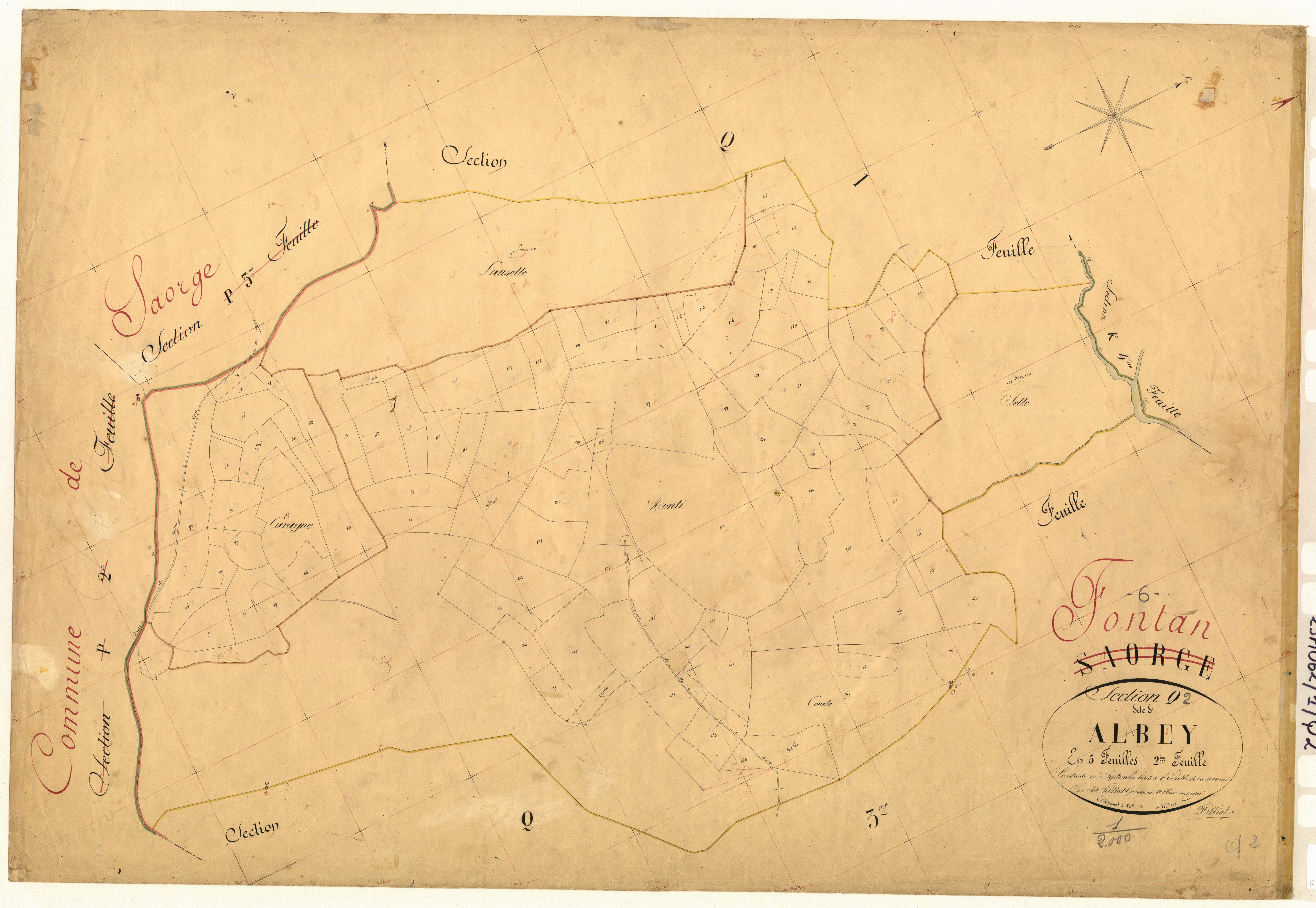 Albey. - Plan de section, Q2