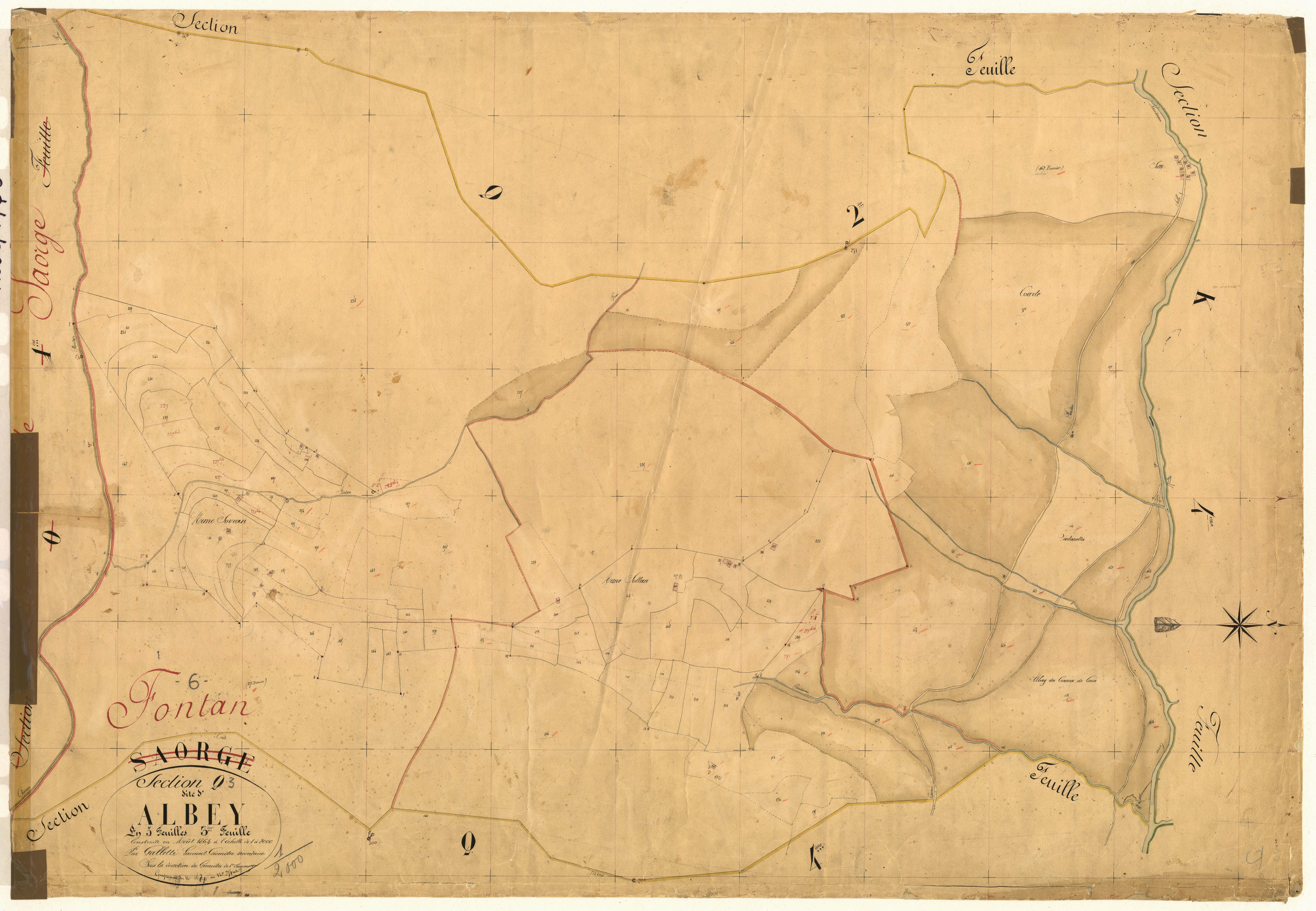 Albey. - Plan de section, Q3