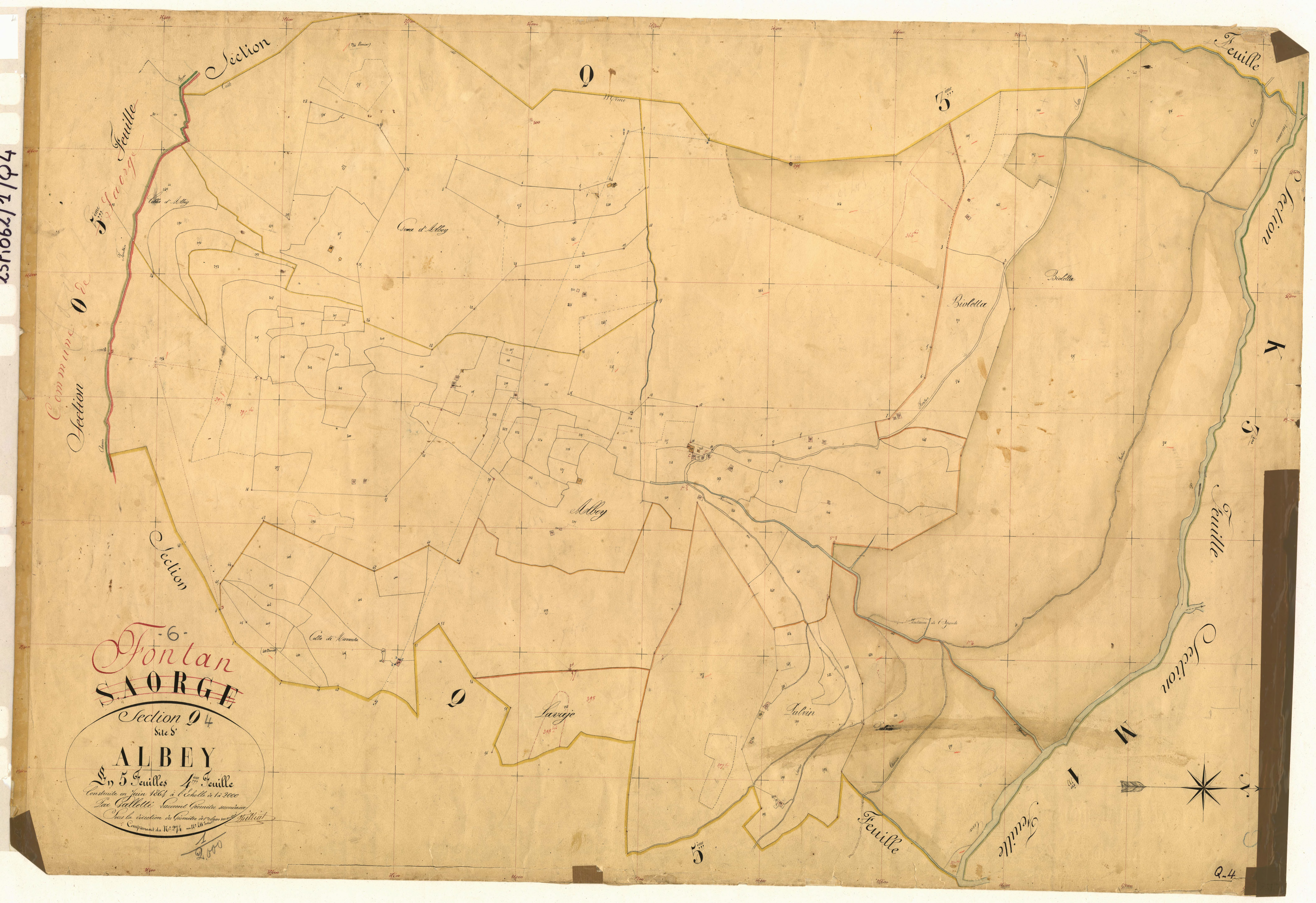 Albey. - Plan de section, Q4
