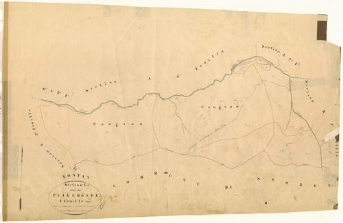 Peiremonte. - Plan de section, C1