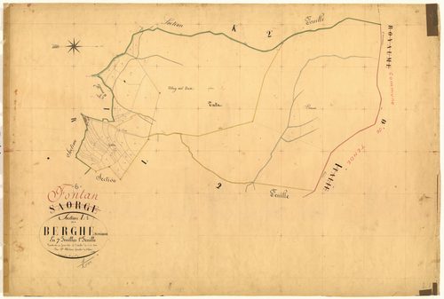 Berghe supérieur. - Plan de section, L1