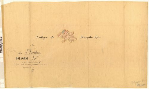Berghe inférieur (développement). - Plan de section, M4(d)