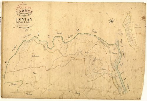 Fontan. - Plan de section, N1