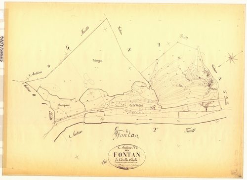 Fontan. - Plan de section, N4