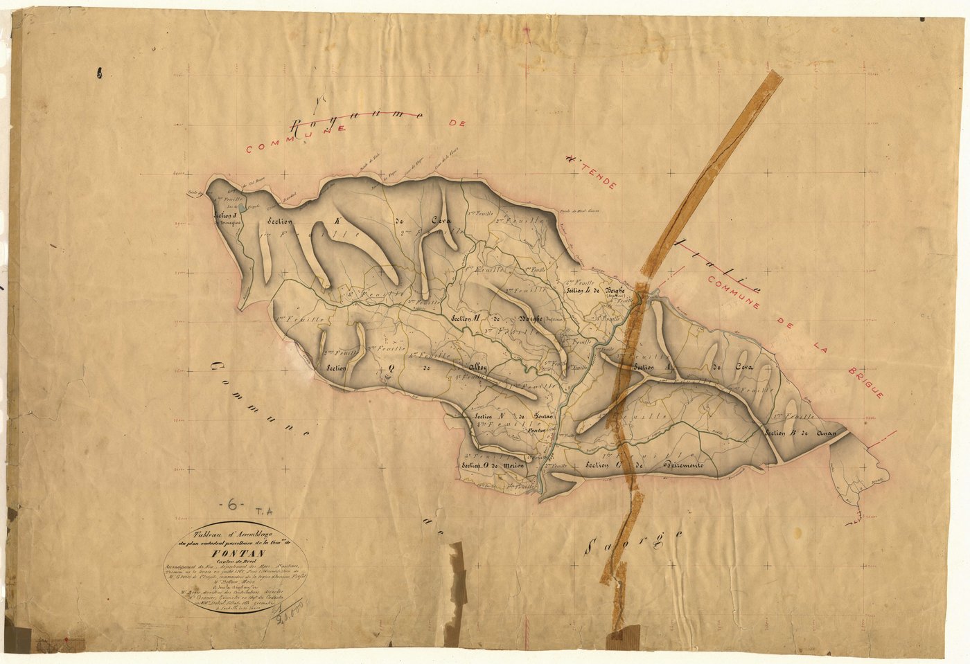 Tableau d'assemblage. - TA