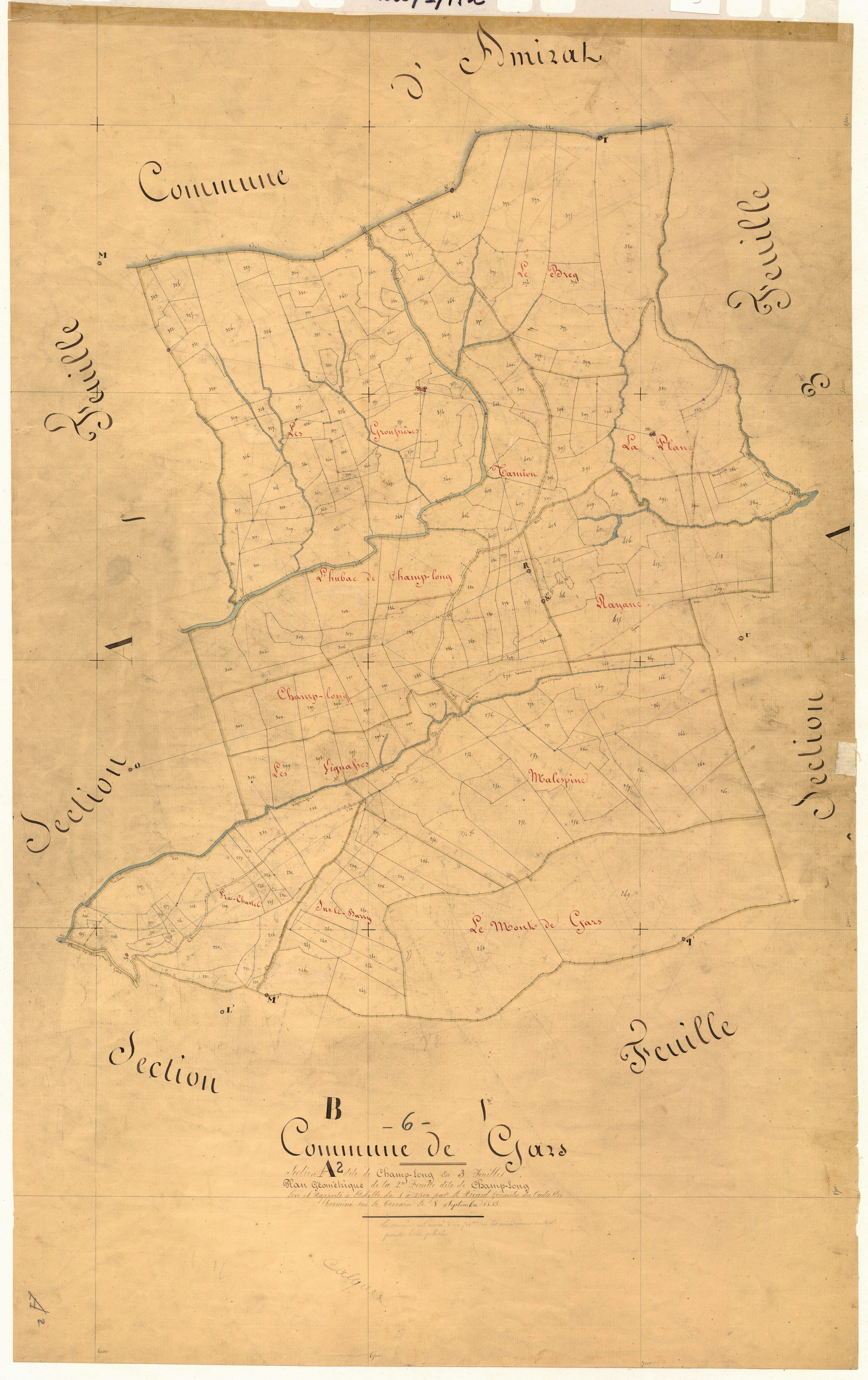 Champ Long, Champ Long. - Plan de section, A2