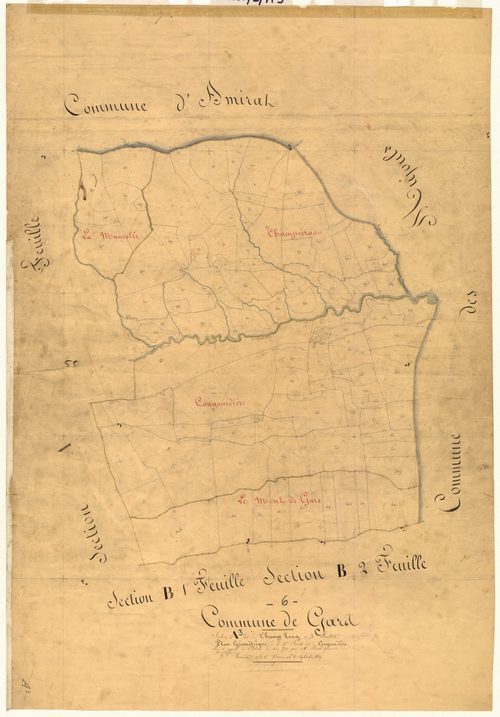 Champ Long, Cougourdière. - Plan de section, A3