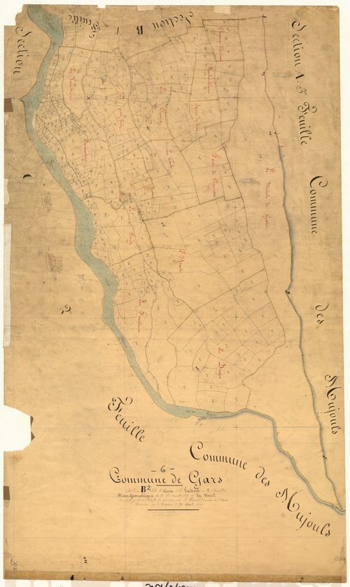Gars et l'Adrech, la Forêt. - Plan de section, B2