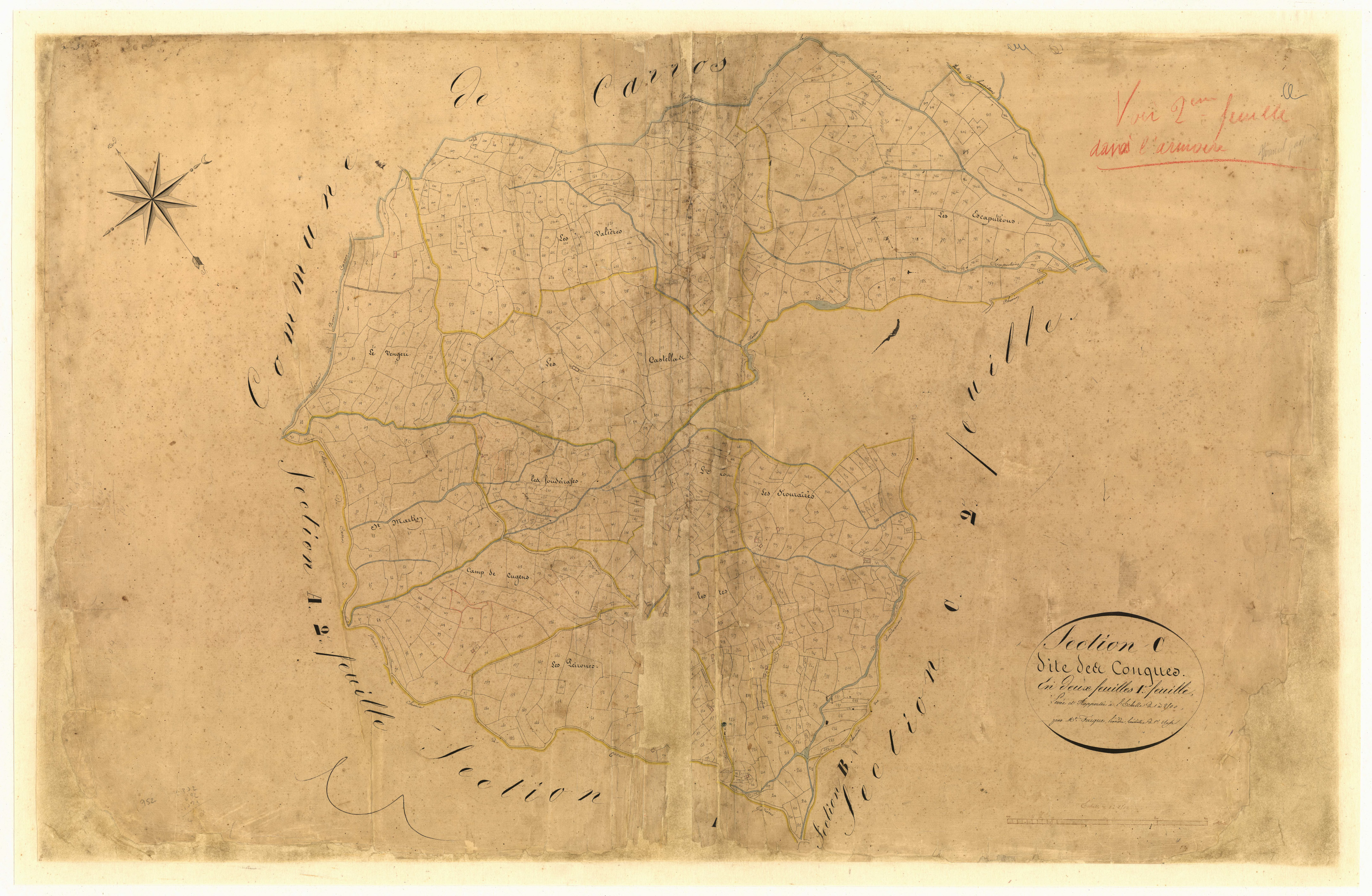 Les Conques. - Plan de section, C1